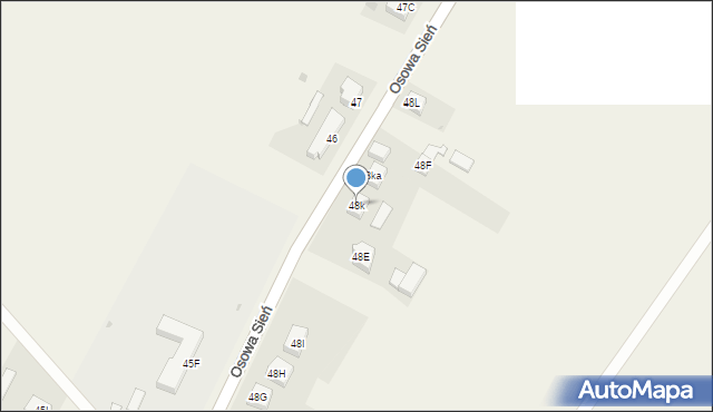 Osowa Sień, Osowa Sień, 48k, mapa Osowa Sień