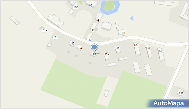 Osowa Sień, Osowa Sień, 93, mapa Osowa Sień