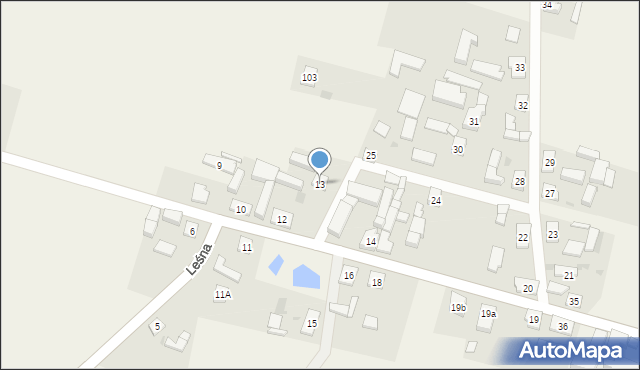 Osówek, Osówek, 13, mapa Osówek
