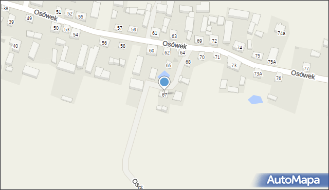 Osówek, Osówek, 67, mapa Osówek