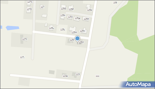 Osowicze, Osowicze, 125P, mapa Osowicze