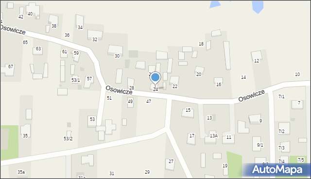 Osowicze, Osowicze, 24, mapa Osowicze