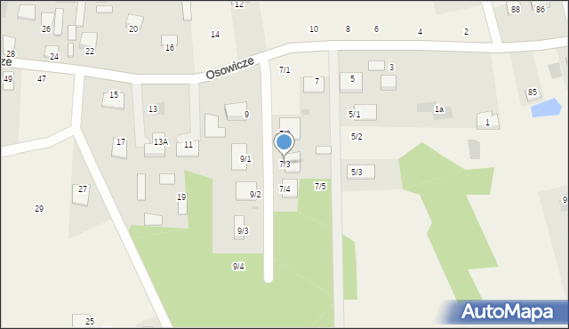 Osowicze, Osowicze, 7/3, mapa Osowicze
