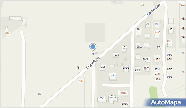 Osowicze, Osowicze, 76, mapa Osowicze