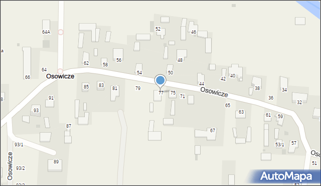 Osowicze, Osowicze, 77, mapa Osowicze