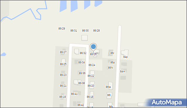 Osowicze, Osowicze, 86/26, mapa Osowicze