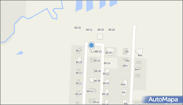 Osowicze, Osowicze, 86ag, mapa Osowicze