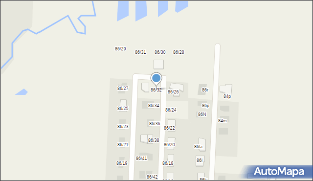 Osowicze, Osowicze, 86ah, mapa Osowicze