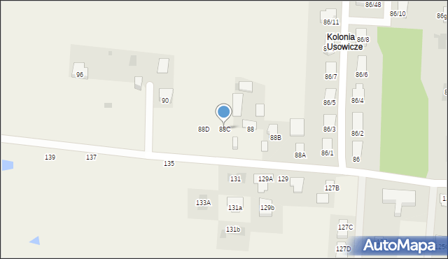 Osowicze, Osowicze, 88C, mapa Osowicze