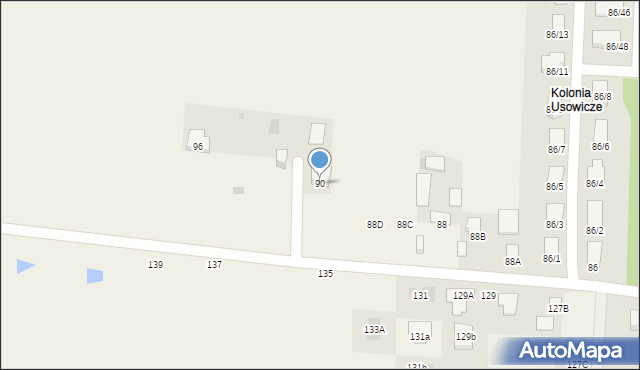 Osowicze, Osowicze, 90, mapa Osowicze