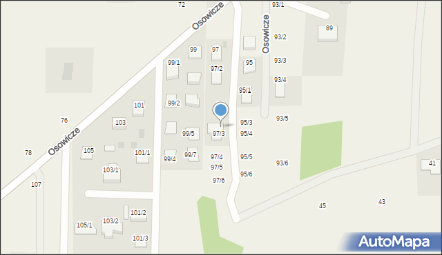 Osowicze, Osowicze, 97b, mapa Osowicze
