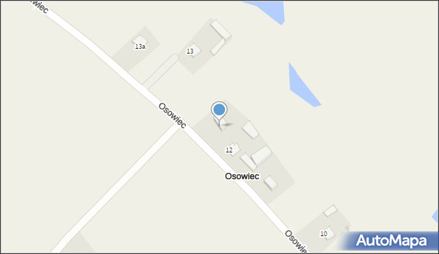 Osowiec, Osowiec, 12a, mapa Osowiec