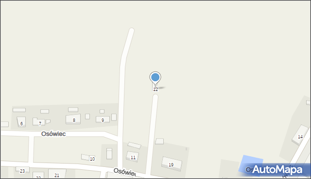Osówiec, Osówiec, 12, mapa Osówiec