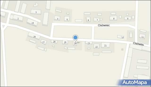 Osówiec, Osówiec, 24, mapa Osówiec