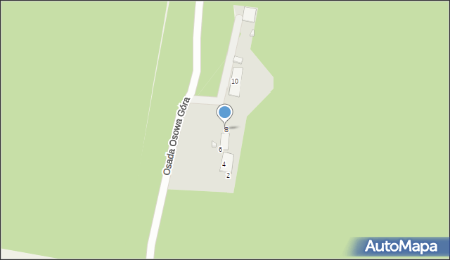 Osówiec, Osada Osowa Góra, 8, mapa Osówiec