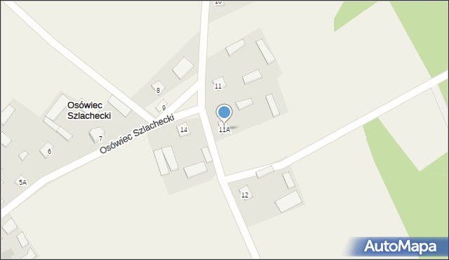 Osówiec Szlachecki, Osówiec Szlachecki, 11A, mapa Osówiec Szlachecki