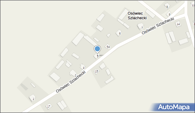 Osówiec Szlachecki, Osówiec Szlachecki, 5, mapa Osówiec Szlachecki