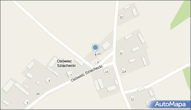 Osówiec Szlachecki, Osówiec Szlachecki, 8, mapa Osówiec Szlachecki