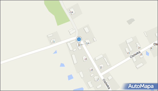 Osówka, Osówka, 20, mapa Osówka