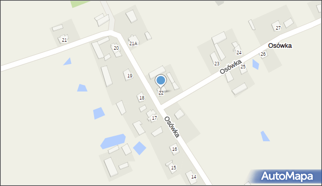Osówka, Osówka, 22, mapa Osówka