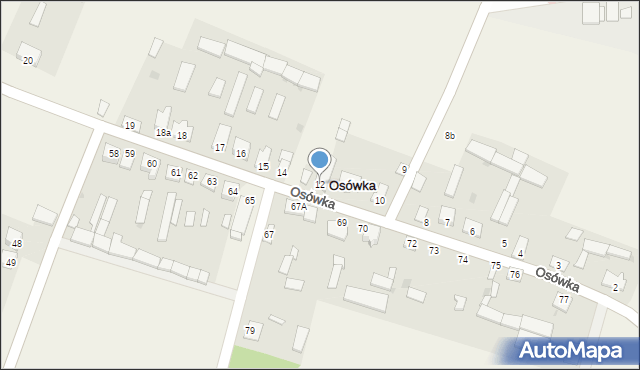Osówka, Osówka, 12, mapa Osówka