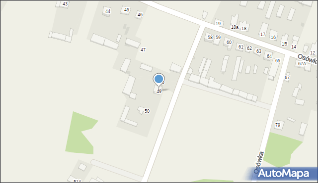 Osówka, Osówka, 49, mapa Osówka