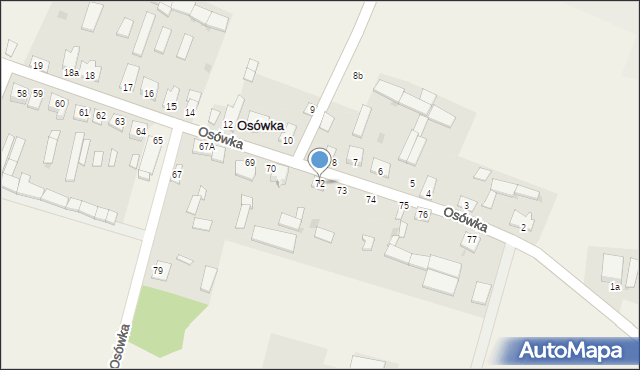 Osówka, Osówka, 72, mapa Osówka