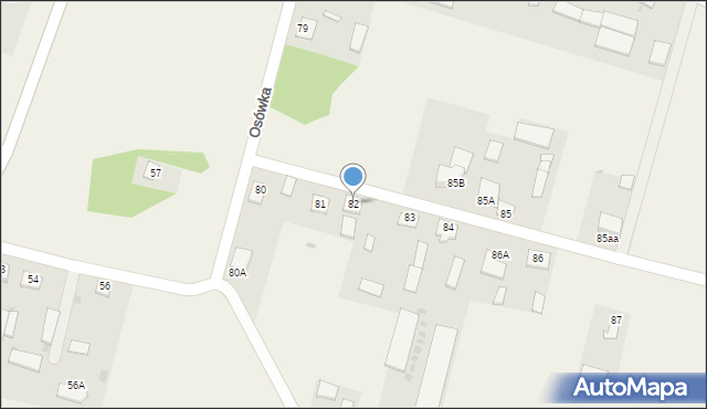 Osówka, Osówka, 82, mapa Osówka