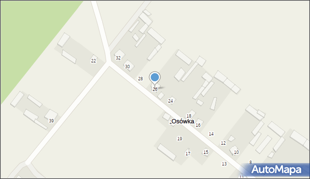 Osówka, Osówka, 26, mapa Osówka
