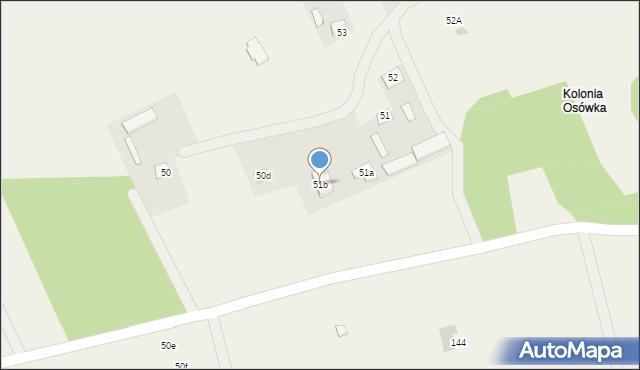 Osówka, Osówka, 51b, mapa Osówka