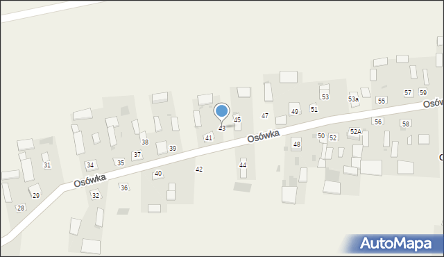 Osówka, Osówka, 43, mapa Osówka