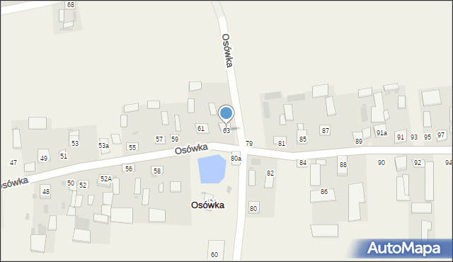 Osówka, Osówka, 63, mapa Osówka