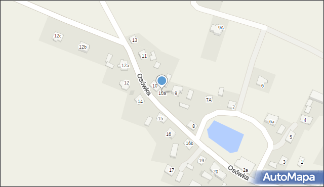 Osówka, Osówka, 10a, mapa Osówka