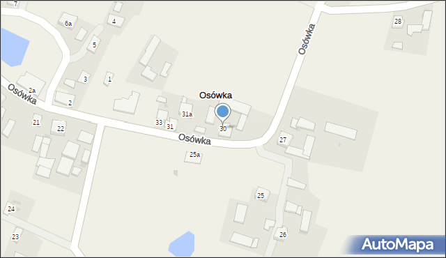 Osówka, Osówka, 30, mapa Osówka