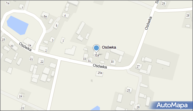 Osówka, Osówka, 31a, mapa Osówka