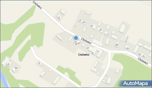 Osówko, Osówko, 11, mapa Osówko