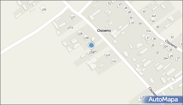 Osowno, Osowno, 110a, mapa Osowno