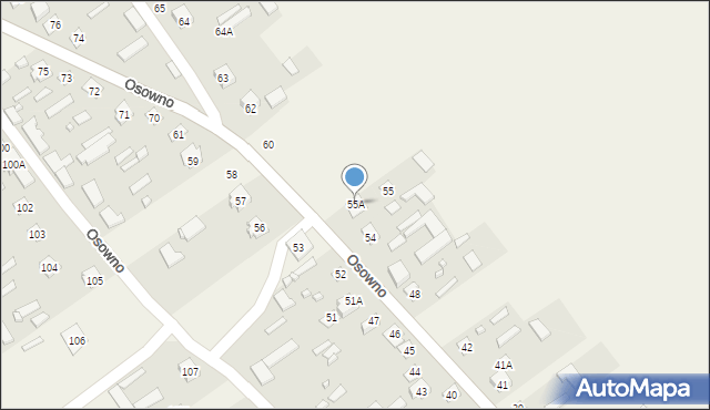 Osowno, Osowno, 55A, mapa Osowno