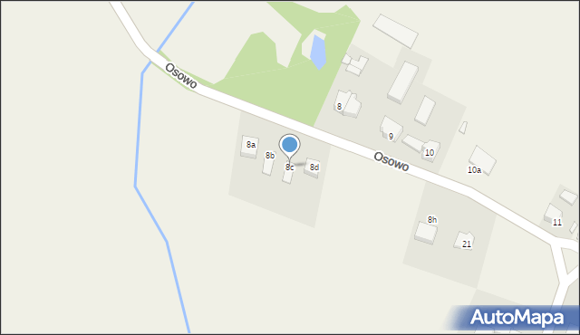 Osowo, Osowo, 8c, mapa Osowo