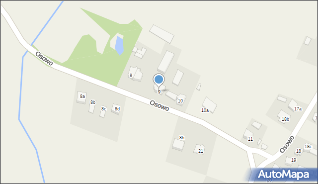 Osowo, Osowo, 9, mapa Osowo