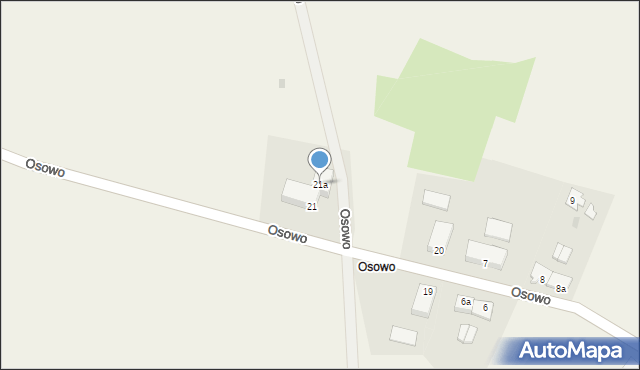 Osowo, Osowo, 21a, mapa Osowo