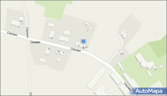 Osowo, Osowo, 8a, mapa Osowo