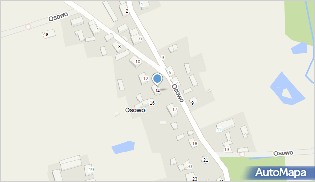 Osowo, Osowo, 14, mapa Osowo