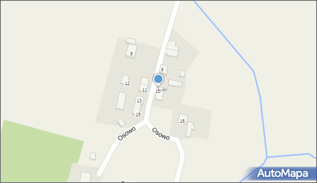 Osowo, Osowo, 10, mapa Osowo