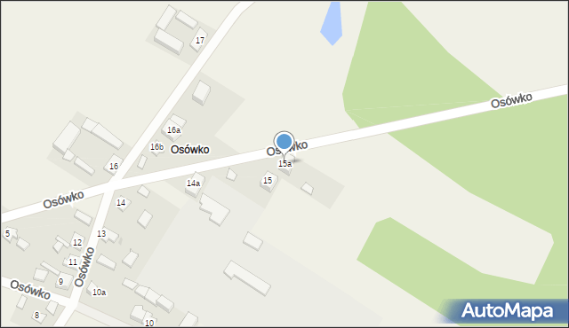 Osowo, Osówko, 15a, mapa Osowo