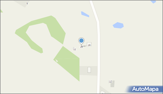 Osowo, Osowo-Wybudowanie, 15, mapa Osowo