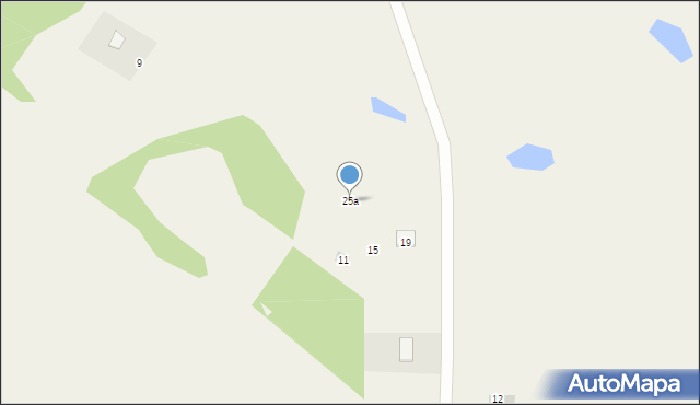 Osowo, Osowo-Wybudowanie, 25a, mapa Osowo