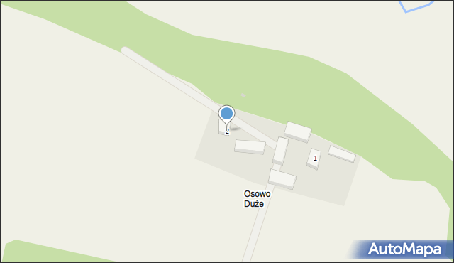 Osowo Duże, Osowo Duże, 2, mapa Osowo Duże