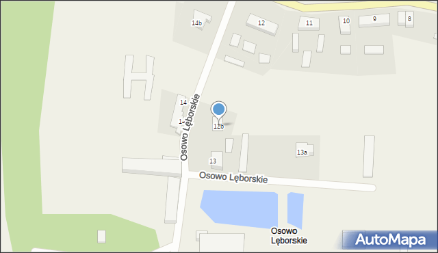 Osowo Lęborskie, Osowo Lęborskie, 12b, mapa Osowo Lęborskie