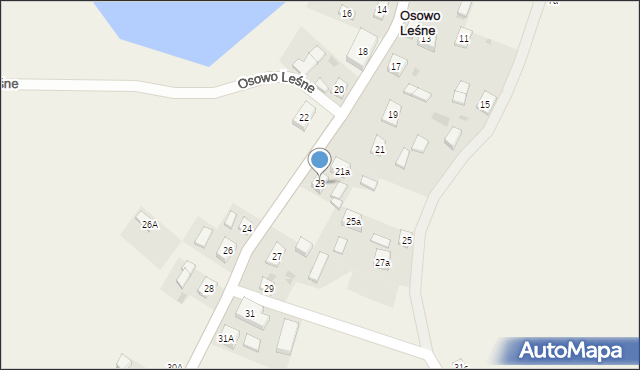 Osowo Leśne, Osowo Leśne, 23, mapa Osowo Leśne